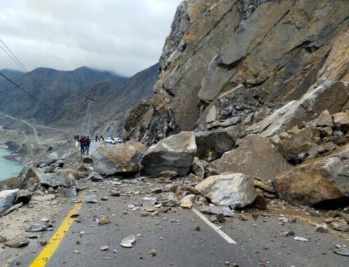 The Baltistan Highway is closed at Rondo–Sordas due to a rockslide
