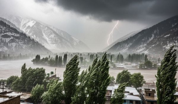 Powerful western weather system hits upper Pakistan