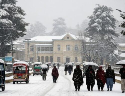 Snowfall in Abbottabad after many years